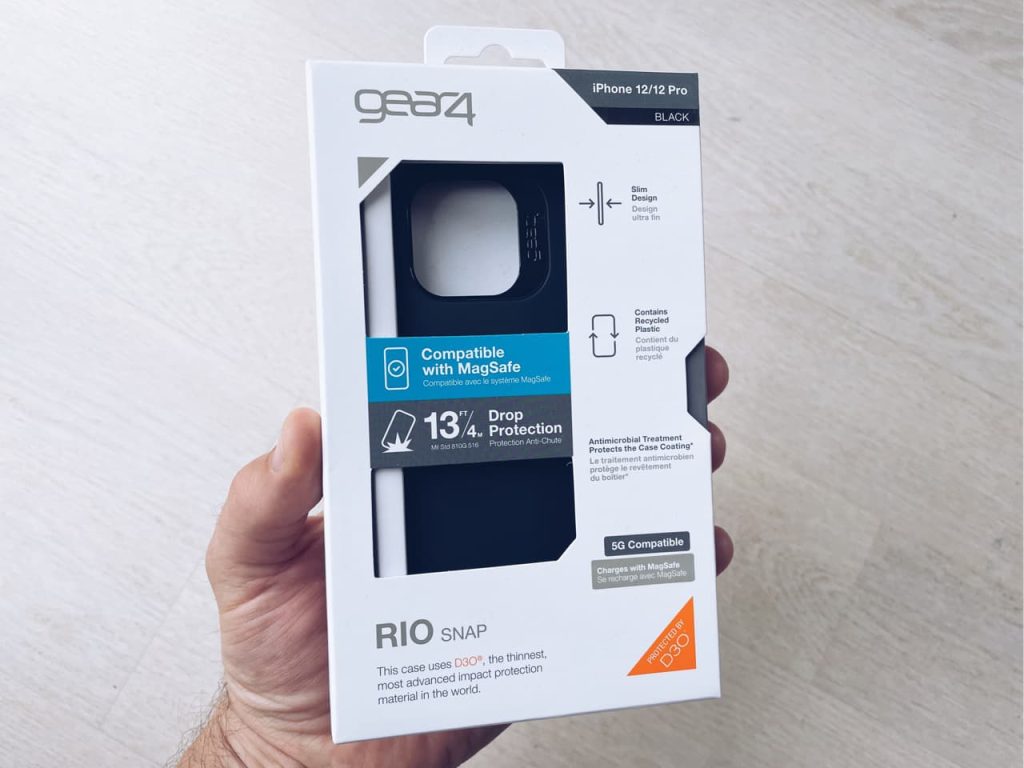 gear4 rio snap iphone 12 box